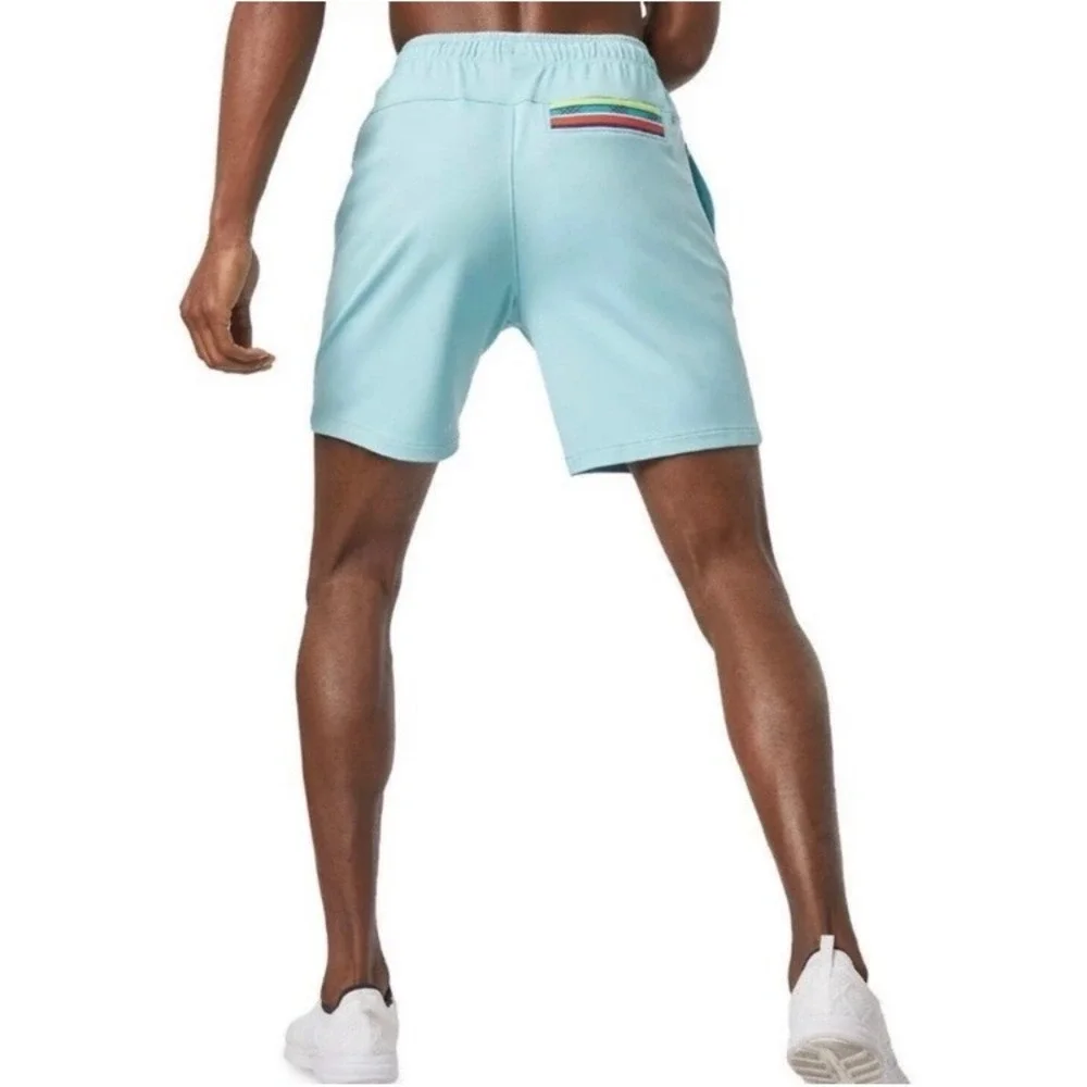 Rhône retro session pull on shorts teal men's size XL casual trendy beach summer